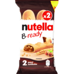Nutella B-Ready Wafer Snack | Crispy Wafer Filled with Creamy Hazelnut Cocoa Spread | Pack of 2, 44g