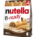 Nutella B-Ready Wafer Snack | Crispy Wafer Filled with Creamy Hazelnut Cocoa Spread | Pack of 6, 132g