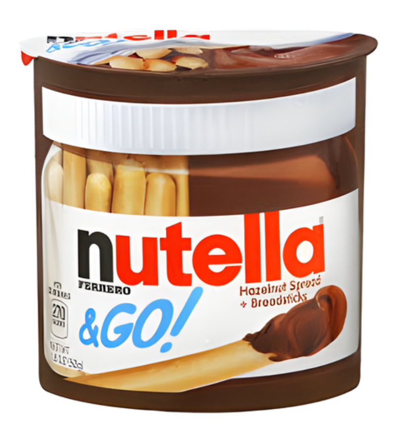 12 Nutella & Go! Hazelnut Spread with Breadsticks | Delicious On-the-Go Snack Cup - Image 1