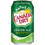 Canada Dry Ginger Ale | 330ml – 355ml Cans | Premium Sparkling Soft Drink | 100% Natural Flavour