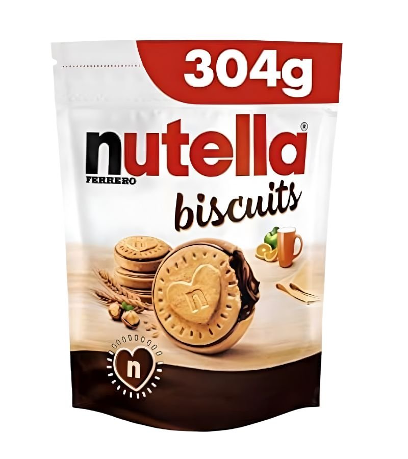 17 Nutella Biscuits | Crispy Cookies Filled with Nutella | 304g Family Pack