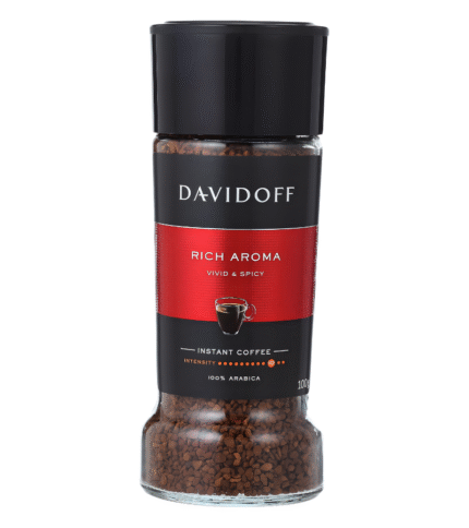 Davidoff Instant Coffee | Rich Aroma | 100% Arabica | 100g Glass Jar