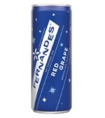 Fernandes Red Grape Sparkling Drink | 330ml Can | Refreshing Carbonated Beverage