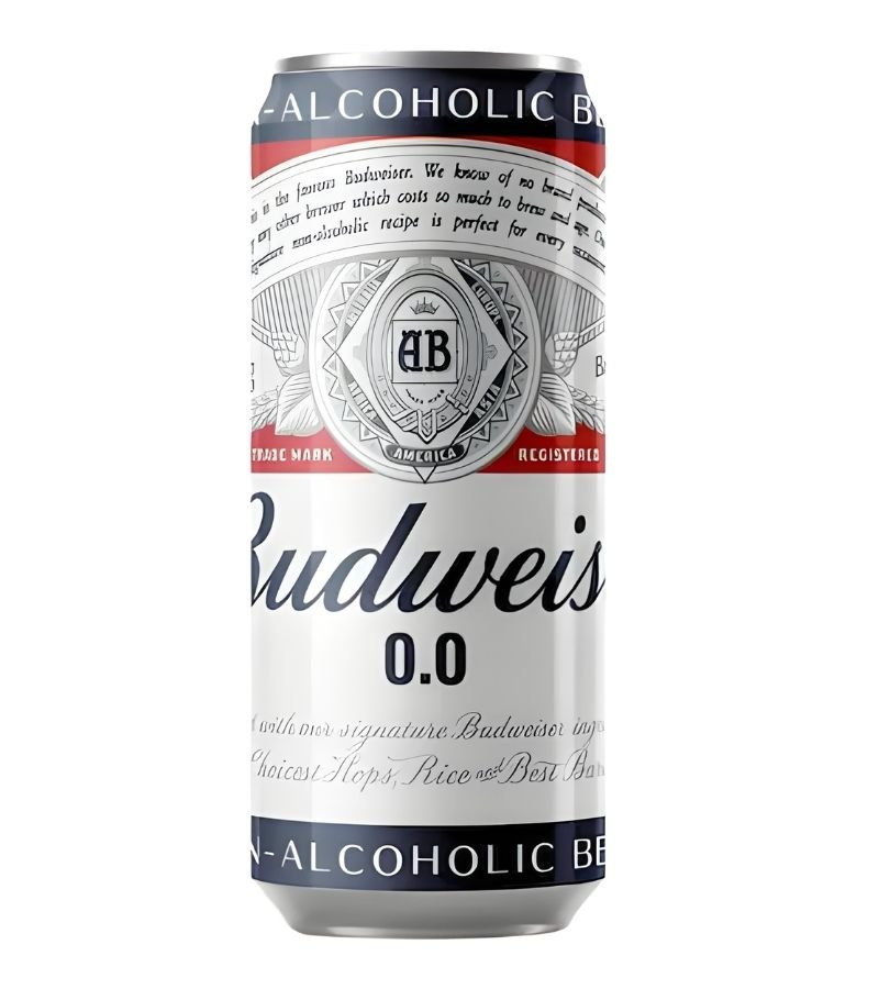 46 Budweiser | Non-Alcoholic Premium Brew | 330–355 ml Can - Image 1