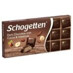 Schogetten Dark Chocolate with Cocoa & Hazelnuts