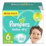 HYGIEN Pampers Baby-Dry – 68 pcs No. 6 (13–18 kg)