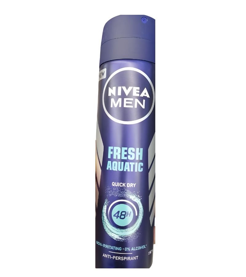 24 NIVEA DEO SPRAY MEN 150ML FRESH AQUATIC - Image 1