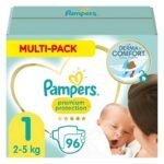 Pampers Premium Protection | Size 1 (3–5 kg) | 96 Pieces