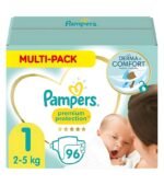 Pampers Premium Protection | Size 1 (3–5 kg) | 96 Pieces